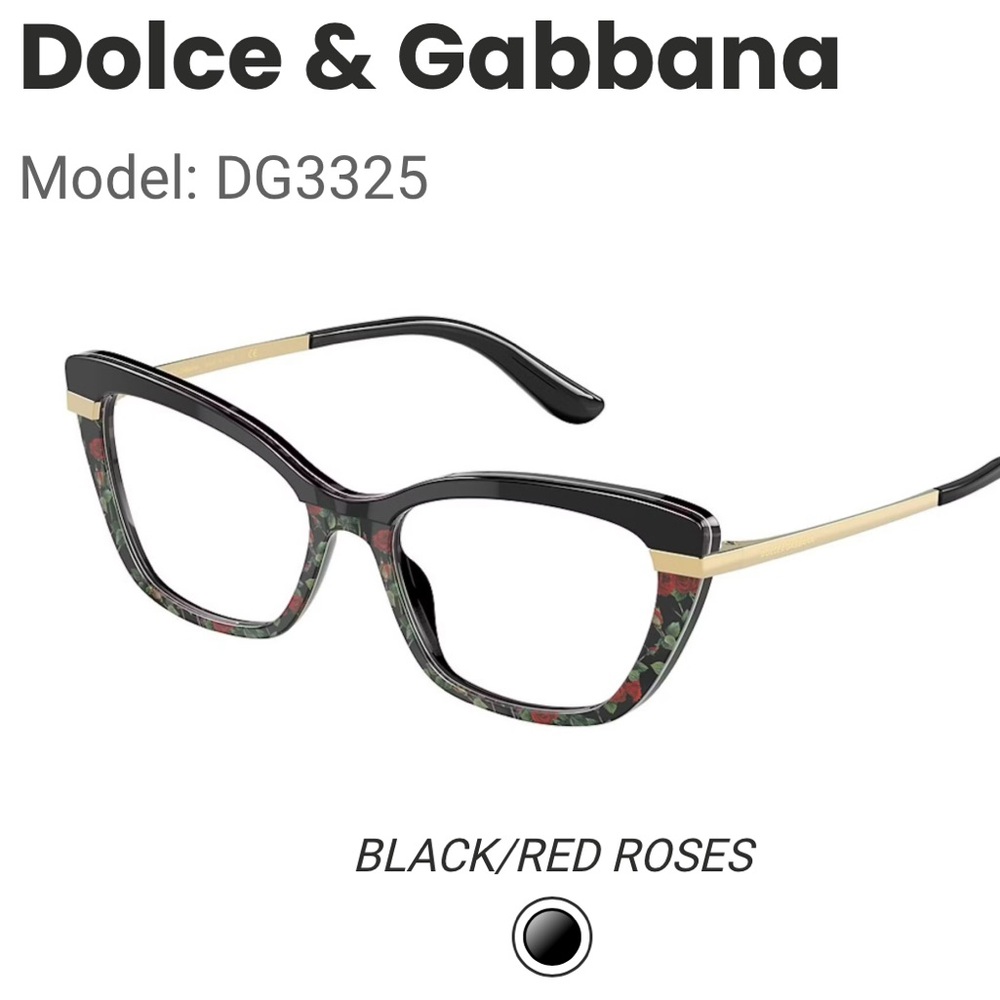 Dolce & Gabbana Floral Women's Glasses with case box DG3325